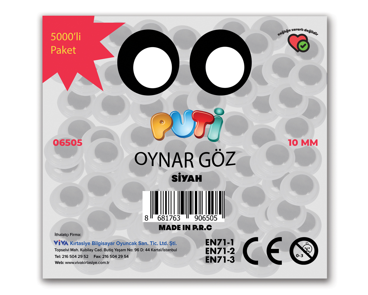 Oynar Göz Paketler 10 mm