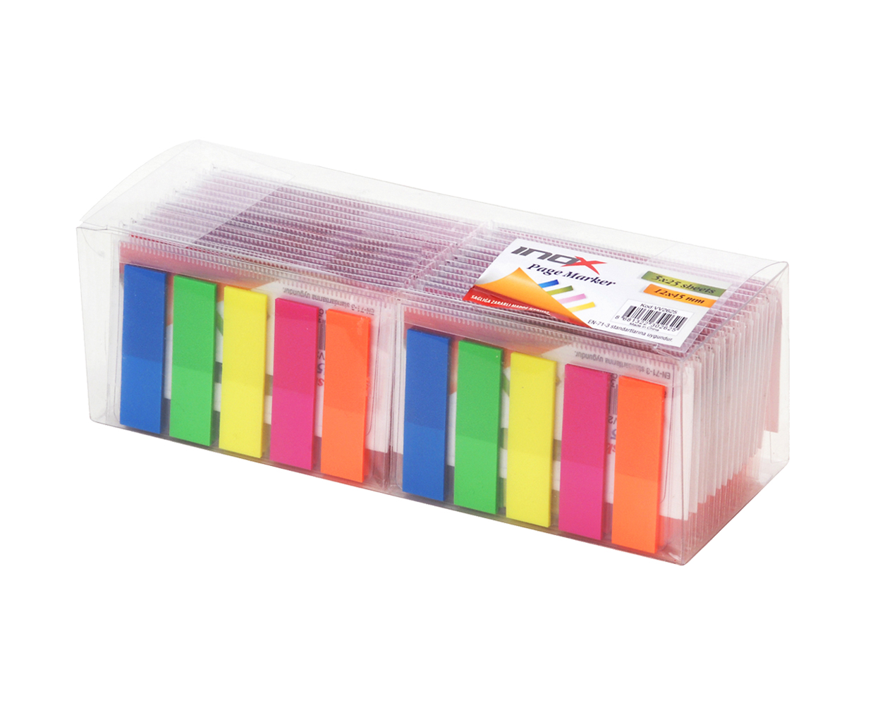 12x45 mm Yapışkanlı Page Marker