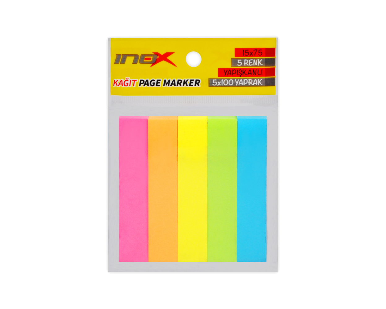 15x75 mm Yapışkanlı Kağıt Page Marker 100 Yaprak