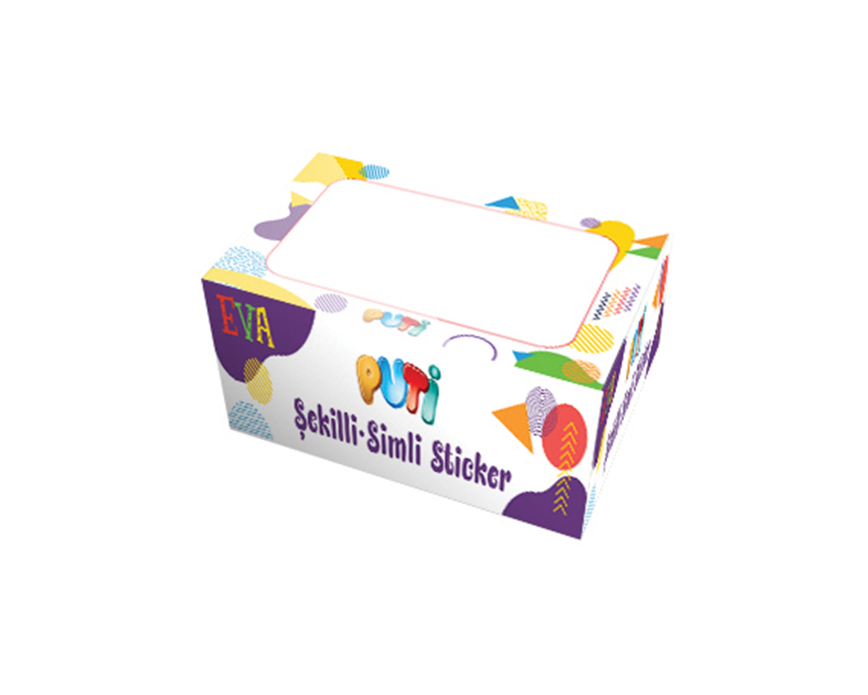 Eva Karışık Şekilli Simli Sticker