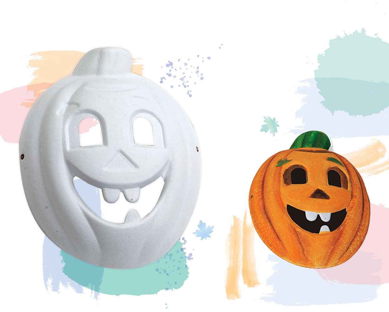 Balkabağı Karton Maske