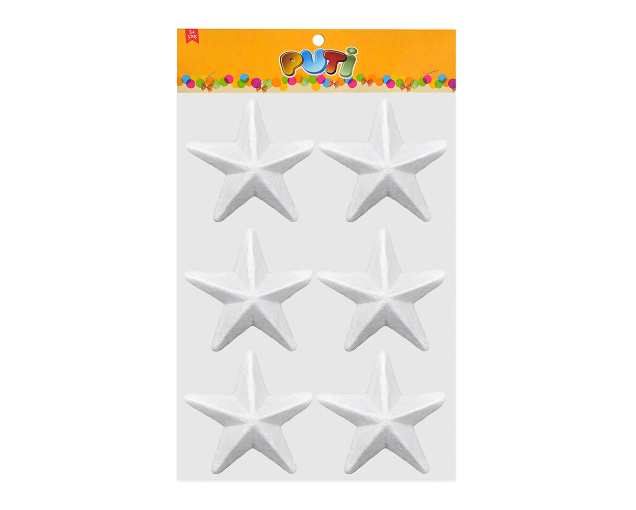 Köpük Yıldız 6,5 cm 6'lı