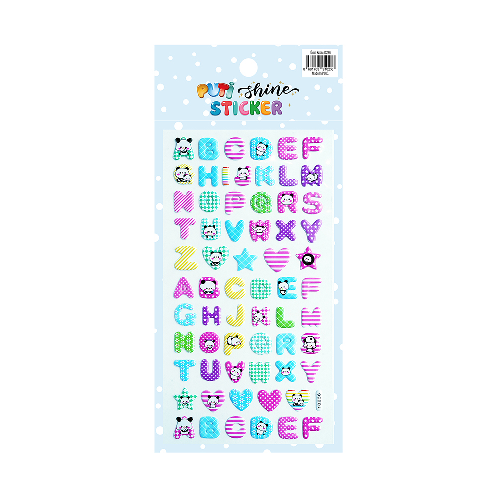 Puti Shine Sticker - Harfler 1