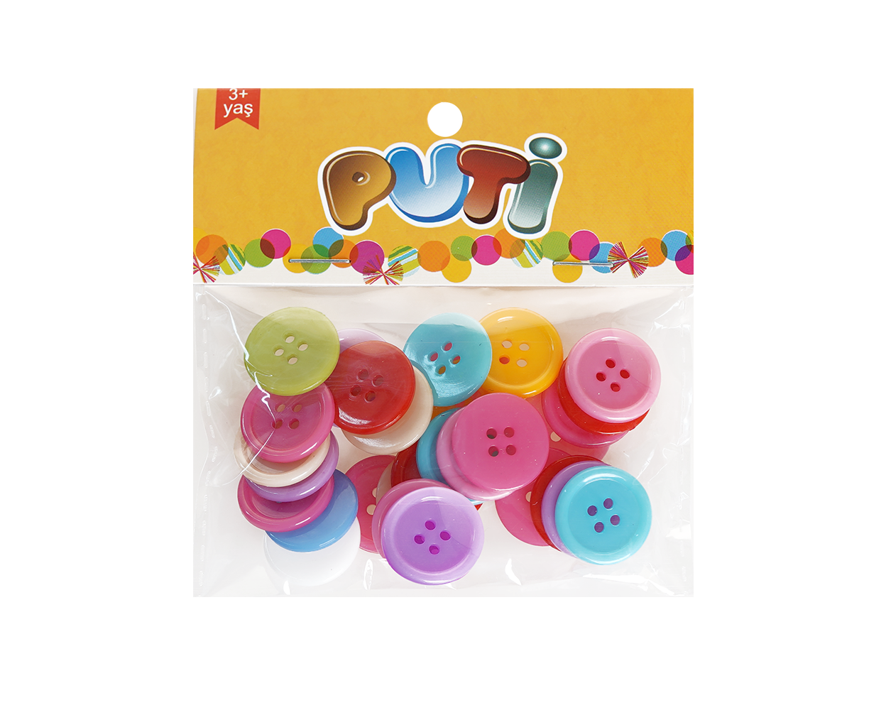 Renkli Plastik Düğme