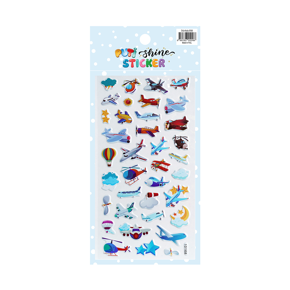 Puti Shine Sticker - Uçaklar