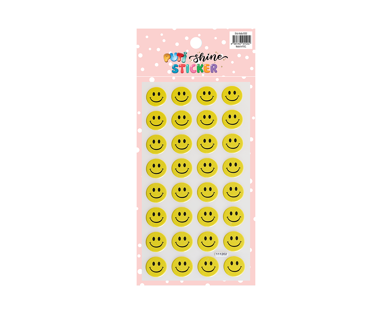 Puti Shine Sticker - Gülen Yüz 4 