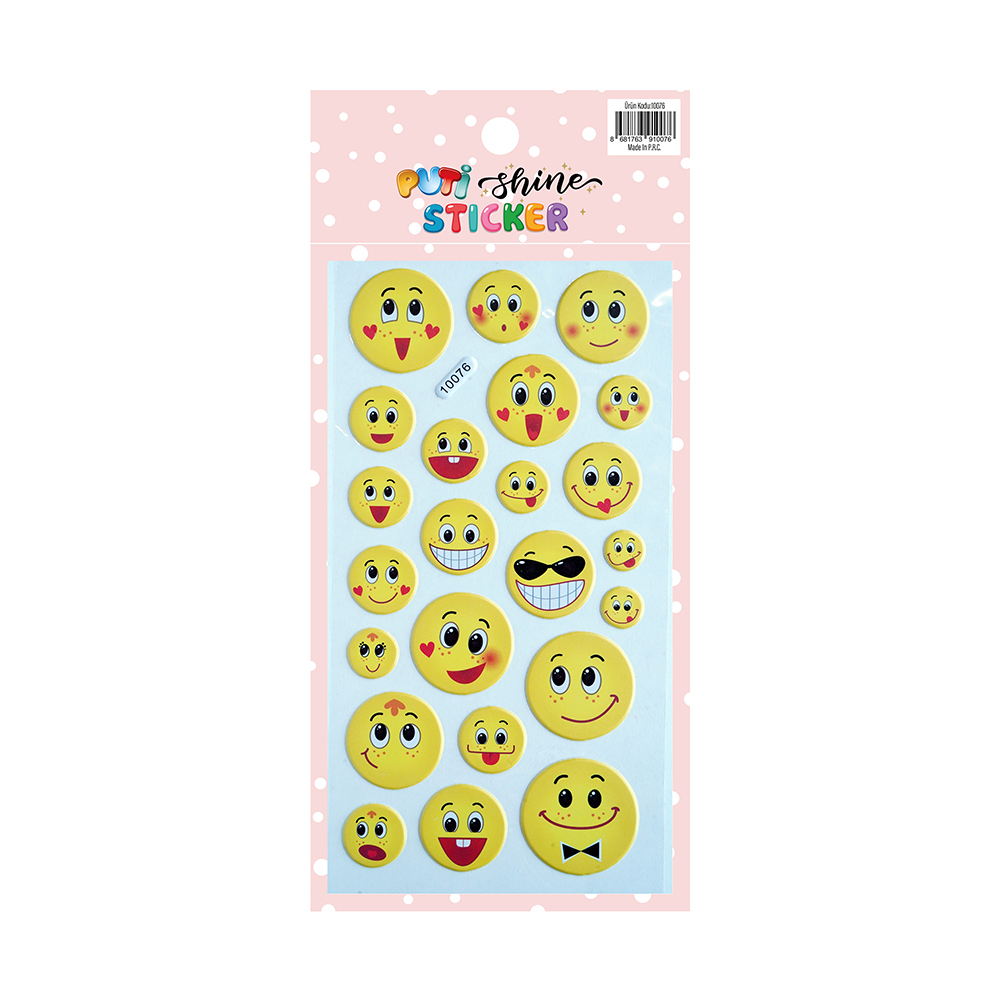 Puti Shine Sticker - Gülen Yüz 2