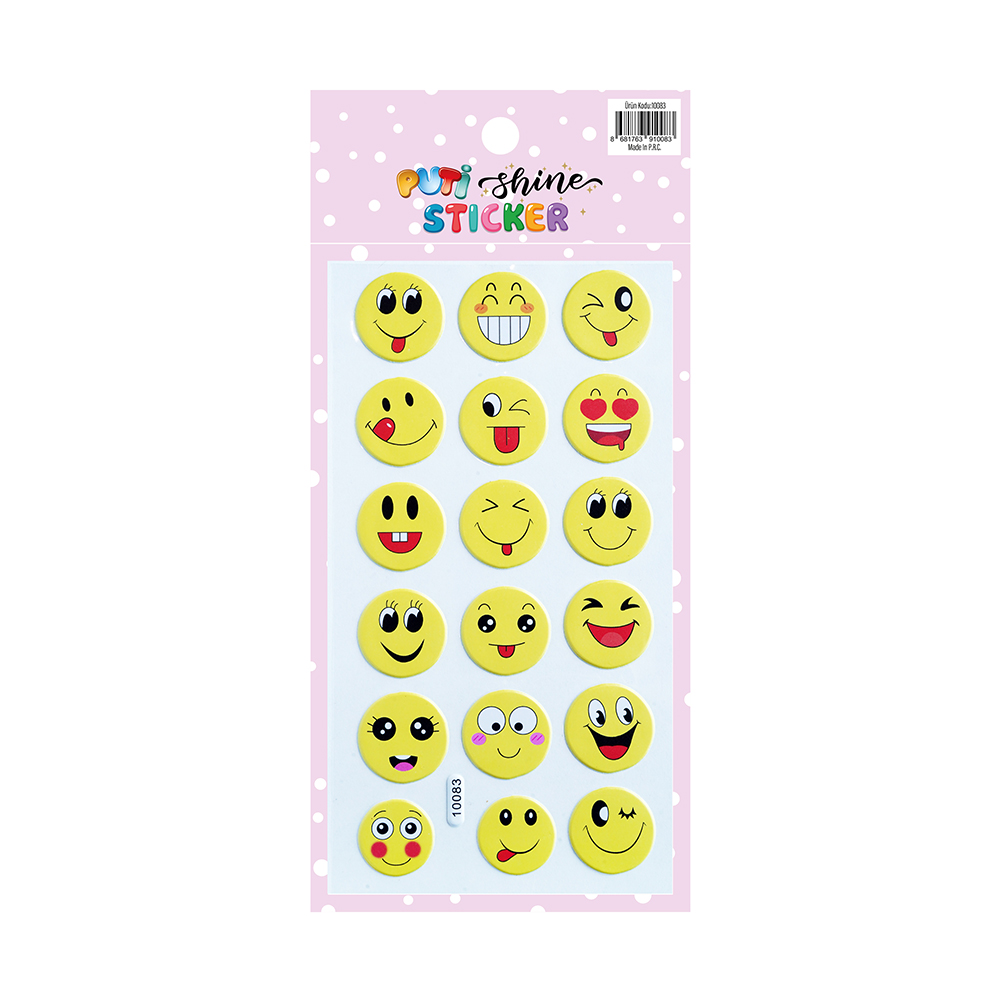 Puti Shine Sticker - Gülen Yüz 3