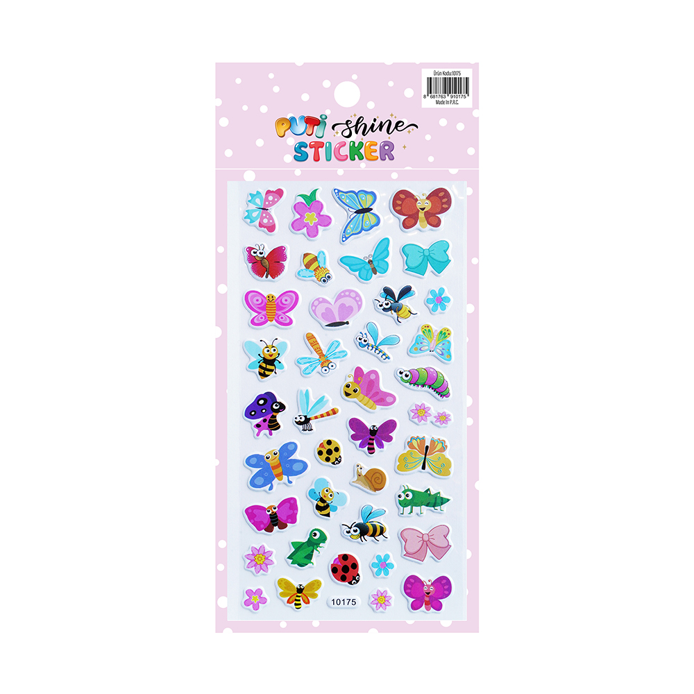 Puti Shine Sticker - Kelebekler