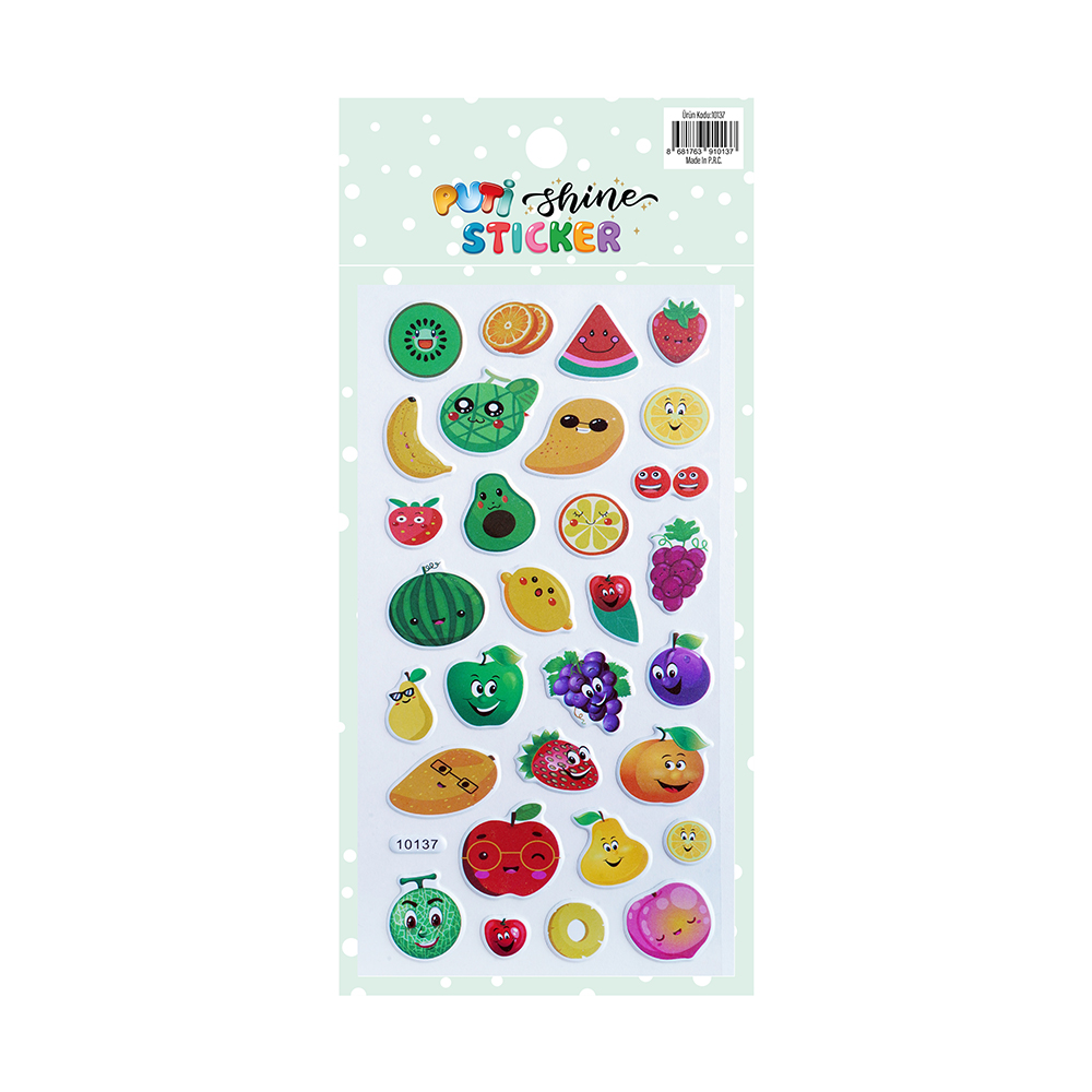 Puti Shine Sticker - Meyveler